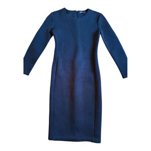 Women's Gap PU Foam Dress XS True Black Long Sleeve